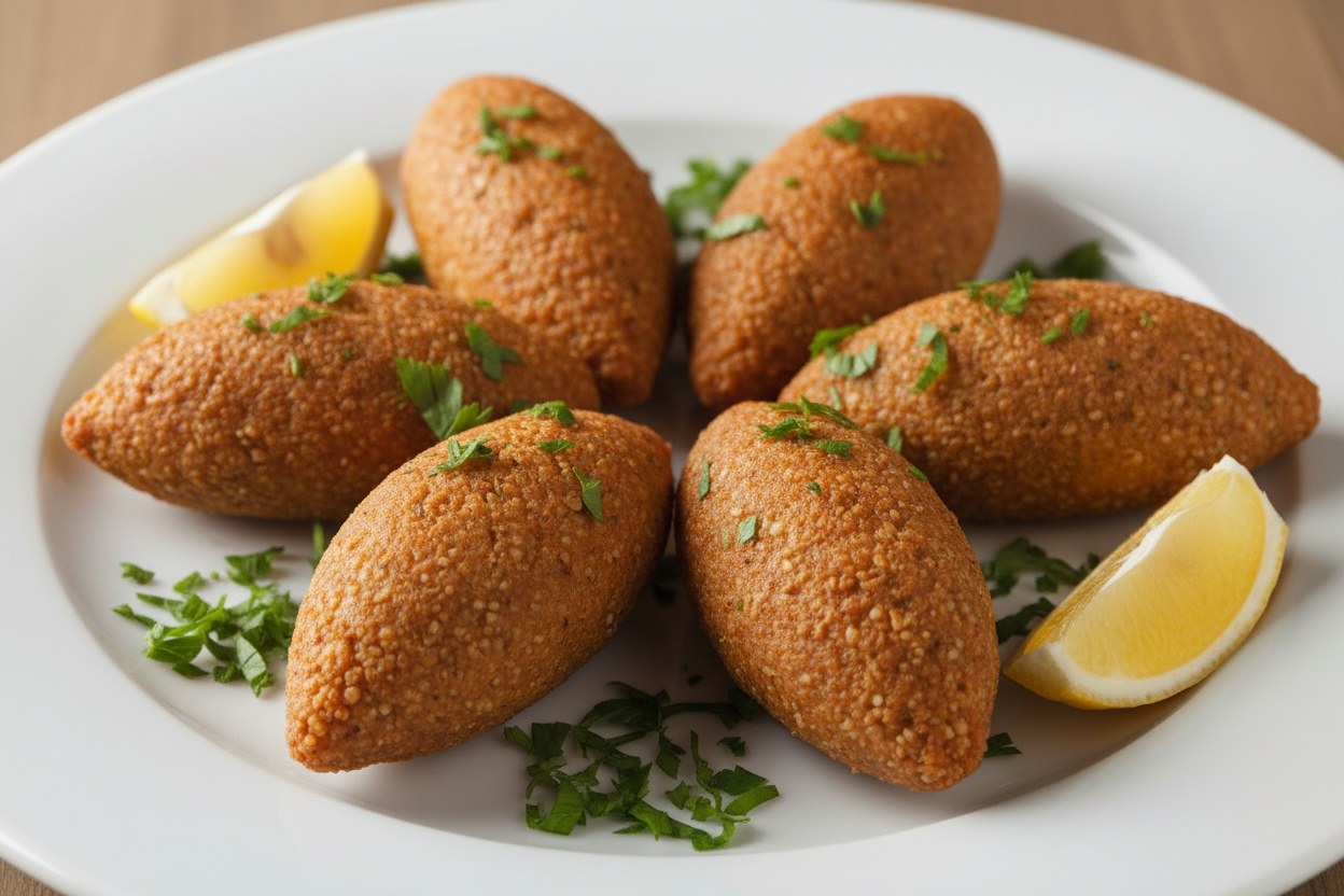 Fırınlanmış içli köfte tabağı
